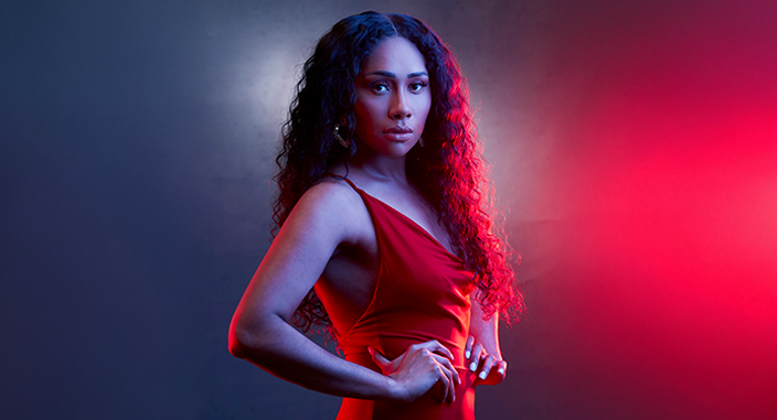 Paulini looking fierce.