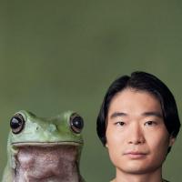 Frog and a guy