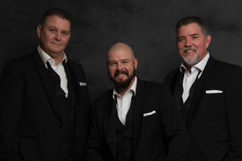 David Kidd, Stewart Morris and Andrew Pryor standing